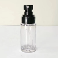 Autocollant personnalisé vide sérum 30ml 50ml 80ml flacons compte-gouttes d'huile PETG de toner en plastique plat coréen à paroi épaisse