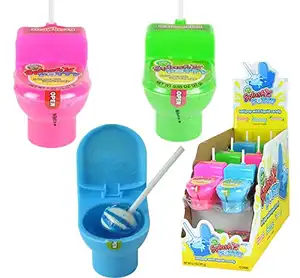 Koko's Dip-N-Lik Splash Potty Lollipop Candy-scatola di visualizzazione da 12 conteggi