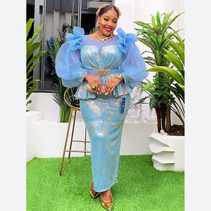sachin and babi light blue dress Prom Theme Party Outfit main image 1