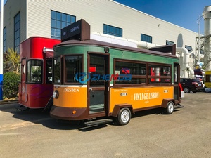 CE Certified Classic Style Dining Car for Sale / Food Street Ice <b>Cream</b> Hamburger Fast Food Trailer - Product Image 3