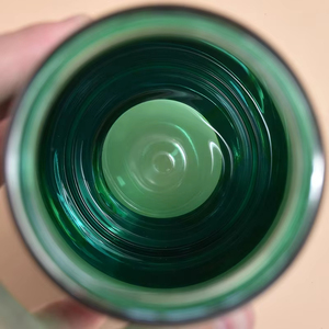 Offre Spéciale – Gobelet d'extérieur écologique à double paroi en verre avec poignée portable, couvercle en bambou et revêtement en silicone - Product Image 4