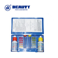 Kit de test chimique d'eau de spa de piscine pour test de chlore et de pH (kit de test à 2 voies)