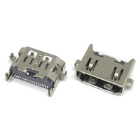 Connecteur femelle HD 19 broches, SMT, hauteur 1,98 mm, longueur 10,9 mm, connecteur haute définition