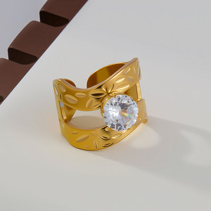 Anillos de Acero Inoxidable 18k al por Mayor, Accesorios de <span class=keywords><strong>Moda</strong></span> Populares, Anillos de Acero Inoxidable de Alta Gama - Product Image 6