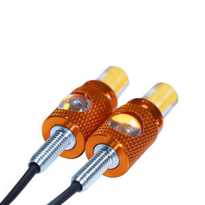 ไฟท้ายมอเตอร์ไซค์ 12V 2LED สีเหลืองอำพัน ไฟเลี้ยว ไฟเบรก ไฟวิ่งกลางวัน พร้อมไฟ Eagle Eye - Product Image 3