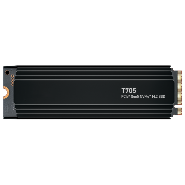 USCrucial T705 Pro 2TB PCIe Gen5 NVMe M.2 SSD with Heatsink NVMe 2280 M2 SSD Laptop Desktop SSD M2 Solid State Drives