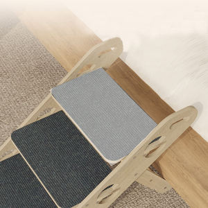 Benutzer definierte 3-Tier Klapp verstellbare Holz Haustier Kletter leiter rutsch feste faltbare Welpen Hund Treppen Rampe Bett Haustier Zubehör - Product Image 4