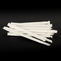 Pailles en PLA personnalisées avec logo OEM, compostables, transparentes, pour smoothies et boissons froides, conformes à la directive européenne, vente en gros