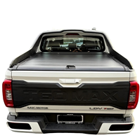 Accessoires pour camions : Couvre-benne de camion en alliage d'aluminium, télescopique, électrique, automatique, rétractable, noir, enroulable, sans perçage