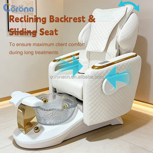 Maßgefertigte Farbige Professionelle Schönheitssalon-Möbel Fußpflege-Stuhl Nagelstudio-Möbel Luxuriöse Elektrische <span class=keywords><strong>Massage</strong></span>-Pediküre-Stühle - Product Image 6