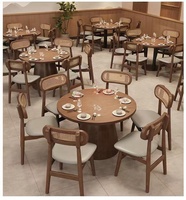 Tables et chaises de restaurant en bois massif ensemble de meubles de restaurant cafétéria bar mobilier de restaurant mobilier de café sièges de stand