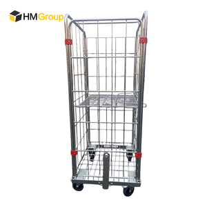 Contenedores de Lavandería de Metal Galvanizado Grandes de China, de 4 Lados y 4 Ruedas - Product Image 1