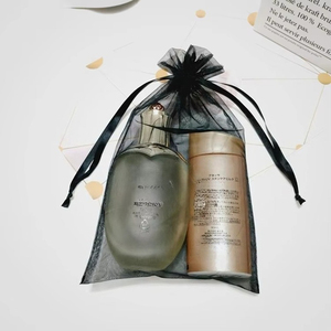 ถุงของขวัญใสพิมพ์โลโก้ตามสั่ง ถุงผ้าออร์แกนซ่าแบบมีเชือกผูก - Product Image 1