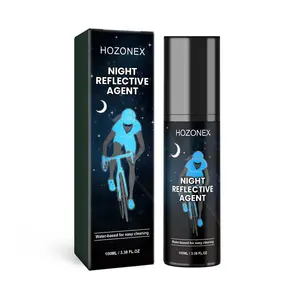 Vente en gros de vêtements de vélo HOZONEX longue durée à base d'eau Spray réfléchissant Agent réfléchissant de nuit