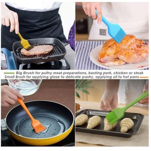 Silicone <b>Baking</b> & Pastry Tools Long Handle Oil Brush Spatula for Cake Bread Cream Jam Kitchen Accessories for Cooking Utensils - Product Image 5