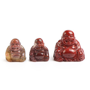 Statues <span class=keywords><strong>de</strong></span> <span class=keywords><strong>Bouddha</strong></span> en <span class=keywords><strong>pierre</strong></span> <span class=keywords><strong>de</strong></span> <span class=keywords><strong>lave</strong></span> naturelle sculptée, style Feng Shui, en quartz rose, pour décoration intérieure et cadeau, livraison rapide, à faire soi-même - Product Image 6