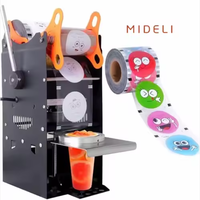 Machine manuelle de scellage pour gobelets de thé à bulles de 90 mm/95 mm