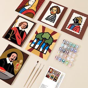 Orfon Pop Art Histoires de l'Art 6 Pcs Mini Kit <span class=keywords><strong>Peinture</strong></span> par Numéros, Petit DIY <span class=keywords><strong>Peinture</strong></span> par Numéros, OEM Global Dropshipping - Product Image 1