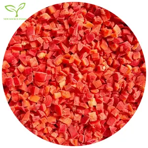 IQF Frozen Sweet Pepper Red Dices Frozen Vegetables 10*10mm For Salad/Soup/Braise