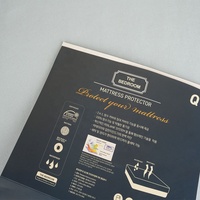 Boîte d'impression papier imprimé personnalisé coin privé protège-matelas dépliant étiquette pour matelas