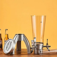 Pistolet à bière de qualité commerciale à trois têtes, style influenceur, design moderne et minimaliste en plastique NPB220