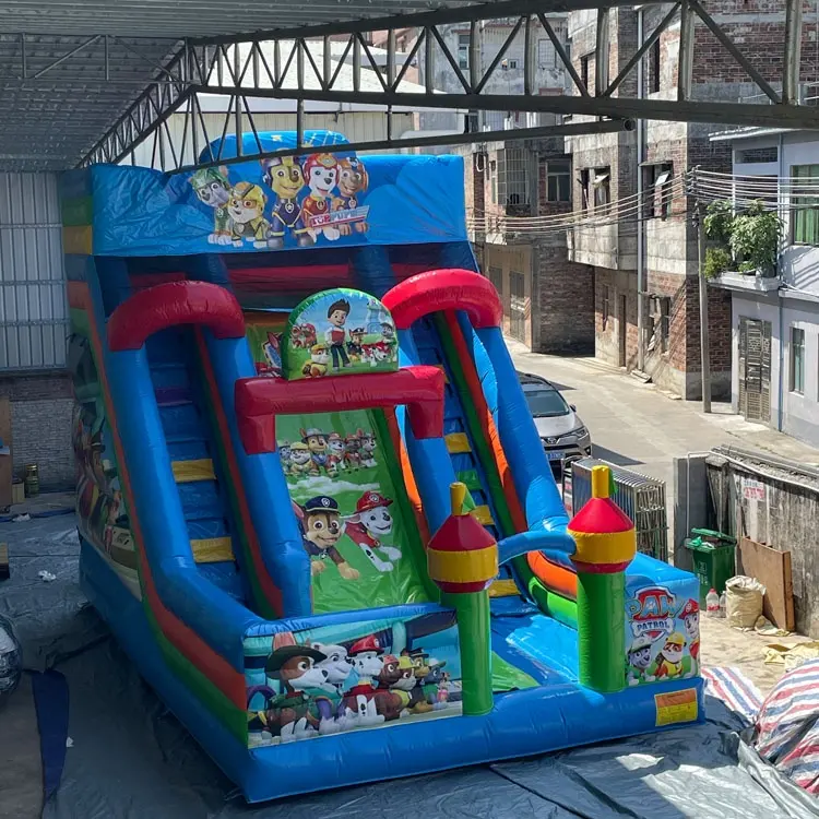 cheapest inflatable slide toy for children jungle model slip slide