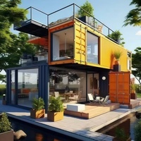 Conteneur d'expédition à deux étages connectés Maisons à vendre Maison en conteneur pliable d'occasion Bureau modulaire Boutique Hôtel