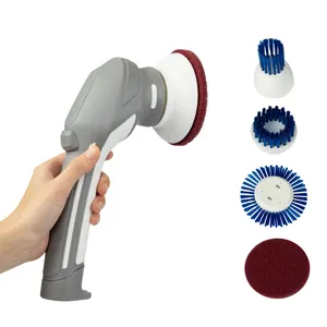 multifunctional long retractable handle cheap bathroom electric scrubber brush set cleaning appliances equipment