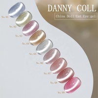Danny Coll Moonlight Cat Eye Gel Vernis Magnétique Vente en Gros Marque Privée Soyeux Cat Eye Gel Vernis à Ongles Ensemble
