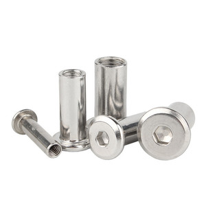 NINDEJIN Écrou à six pans creux en acier inoxydable 304 pour meubles, M3-M10, écrou de fixation standard - Product Image 2