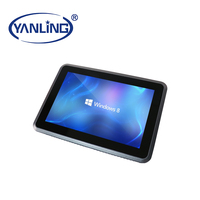 Tablet PC todo en uno sin ventilador de 10,1 pulgadas, pantalla LCD de memoria DDR4 de uso Industrial Barebone con Panel frontal plano completo IP65