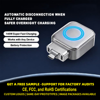 Séparateur Automatique 140W PD QC3.0 Type-C Intelligent avec Arrêt de Charge Automatique, Protection Contre les Surtensions (OVP) et Charge Nocturne Sûre