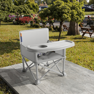 Asiento Elevador Portátil Plegable para Bebé, para Mesa <span class=keywords><strong>de</strong></span> Comedor, Asiento Elevador <span class=keywords><strong>de</strong></span> Viaje con Bandeja para Bebé, Silla Multifuncional para Camping y Playa - Product Image 6