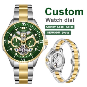 Orologio <span class=keywords><strong>da</strong></span> <span class=keywords><strong>Uomo</strong></span> di Design OEM ODM con Logo Personalizzato, Orologio Meccanico Automatico con Calendario, Impermeabile, Tourbillon <span class=keywords><strong>da</strong></span> Business - Product Image 1