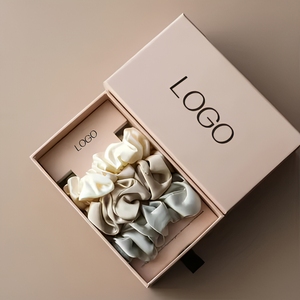 Élastiques à cheveux personnalisés avec logo, élastiques à cheveux en soie de haute qualité, bandeaux en soie de ver à soie, rubans en satin pour cheveux, chouchous en soie - Product Image 1