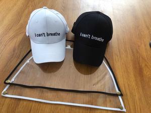Summer Outdoor <span class=keywords><strong>I</strong></span> Cant Breathe Snapback Hat Baseball Caps Protective baseball cap accept Custom logo baseball cap shield - Product Image 5