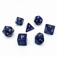 Ensemble de dés RPG personnalisés polyédriques ronds, jeu de dés de table RPG, dés en acrylique D&D