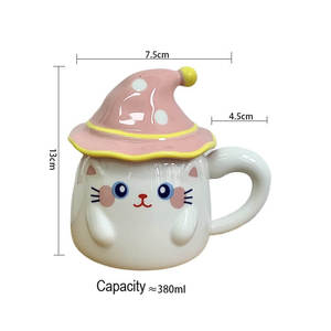 Holiday Gift <b>Halloween</b> Cute Ceramic Tea <b>Mug</b> with Lid for Festive Beverages - Product Image 4