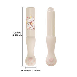 Pincel <span class=keywords><strong>de</strong></span> silicona portátil con forma <span class=keywords><strong>de</strong></span> pata <span class=keywords><strong>de</strong></span> gato para brillo labial y corrector, aplicador <span class=keywords><strong>de</strong></span> maquillaje con tapa para difuminar lápiz labial y mascarilla labial - Product Image 2