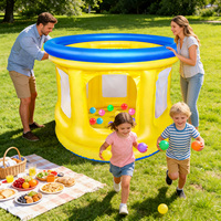 Piscine à balles gonflable ronde pour enfants, portable, avec parois en maille respirante, pour l'intérieur et l'extérieur, tente de jeu pour tout-petits