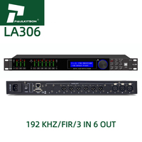 Système de gestion d'enceintes audio professionnel Paulkitson, 4 processeurs audio numériques DSP FIR intégrés, taux d'échantillonnage 192 kHz, boîtier métallique