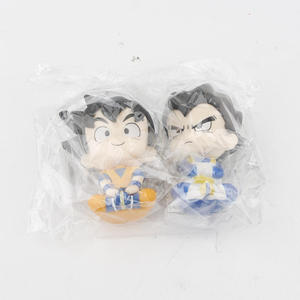 Set di Statuette in PVC di <span class=keywords><strong>Goku</strong></span> e Vegeta in Posa Seduta con Uniforme Classica di Arti Marziali per Collezionisti di Anime - Product Image 2