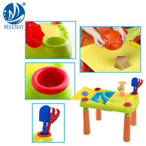 Bemay Toy Table de jeu de <span class=keywords><strong>sable</strong></span> et d'eau, Table de <span class=keywords><strong>sable</strong></span> <span class=keywords><strong>avec</strong></span> couvercle pliable Table à eau comprenant des jouets de <span class=keywords><strong>sable</strong></span> pour enfants Vente chaude - Product Image 5
