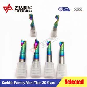 Fraise à queue en carbure monocoupe avec revêtement DLC pour découpe d'aluminium, fraise de fraisage CNC - Product Image 2