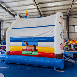Château Gonflable Commercial Thème Girafe Mignonne Prix Usine, Structure Gonflable en PVC 0,55 mm pour <span class=keywords><strong>Location</strong></span> de Aires de Jeux pour Enfants - Product Image 5