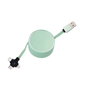Pinou Mirror 3-In-1 Retractable Data <b>Cable</b> 1-2m Fast <b>Charging</b> For Apple Android <b>Type</b>-<b>C</b> - Product Image 3