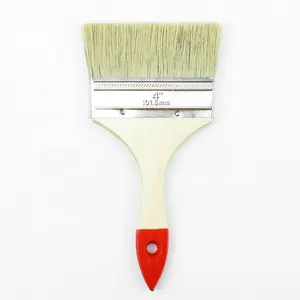 2024 European Design Hot Sale Paint Brushes Trade Professional Wall Painting Tools White Flat Paint Brush