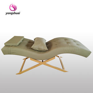 Poltrona Curva di Lusso per Salone con Lettino per Extension Ciglia, Sedia in Ferro per Salone di Bellezza con Lettini e Tavolo da Massaggio - Product Image 5