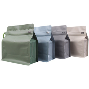 Bolsa de embalaje de granos de café de Brasil café colombiano Geisha muestra diseño libre de fábrica con cremallera y válvula - Product Image 5
