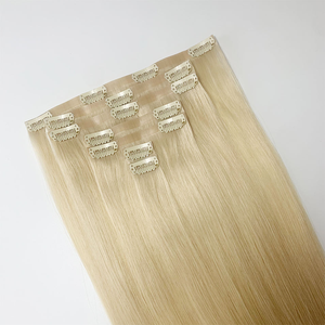 Extensions de cheveux humains Remy européens à clipser, ondulations profondes, résistantes à la <span class=keywords><strong>chaleur</strong></span> 12A, toutes couleurs, longues, pointes épaisses - Product Image 1